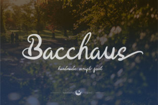 Bacchaus Script Font for Handmade Brands