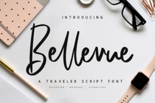 Bellevue Script: A Handwritten Typeface for Editorial Design