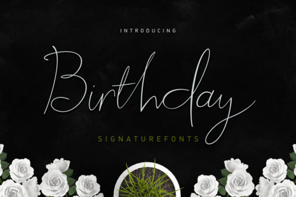 Birthday Script: A Modern Typeface for Editorial Design