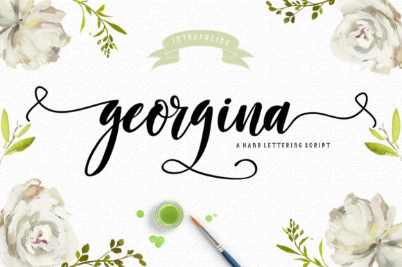 Georgina Script Font for Handmade Makers