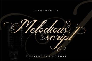 Melodious Script Font for Elegant Crafts