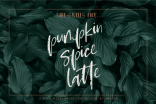 Pumpkin Spice Latte Script Typeface for Bold Branding