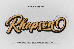 Rhapson Script: A Retro Typeface for Modern Web Design