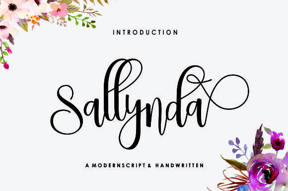 Sallynda Script: A Modern Typeface for Crafters