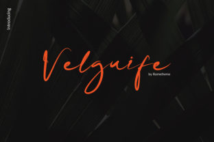 Velgiufe Script: A Classy Typeface for Editorial Design